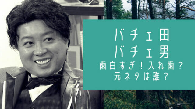 バチェ田バチェ男の歯と元ネタ